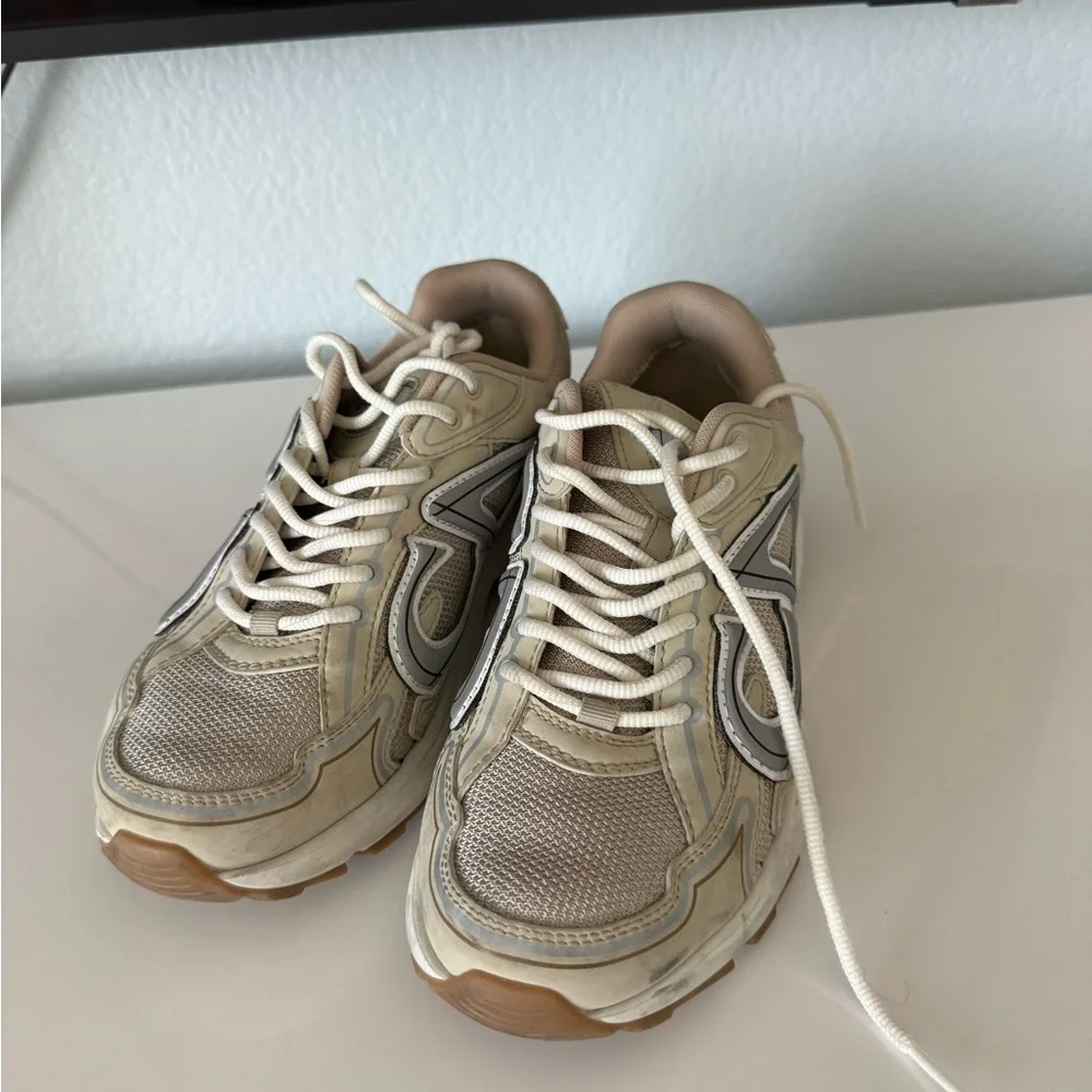 Dior Cream and Gray Athletic Shoes - Picture 2 of 2
